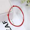 Rope Anklet for Men & Women – Adjustable Black & Red Summer Barefoot Bracelet Jewelry