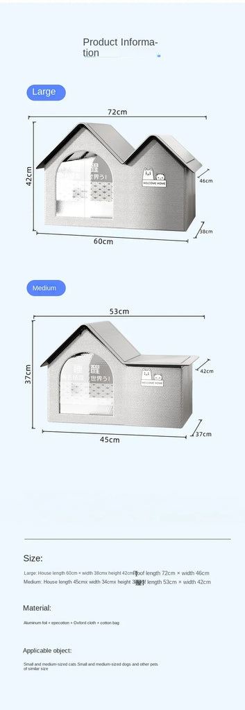 Cat Air Conditioning House Summer Cat Cooling Tool Nest Dog Ice House Dog Four Seasons Cat Pet Ice House