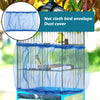 Mesh Bird Cage Cover Shell Dustproof Birdcage Parrot Cage Net Nylon Airy Fabric Mesh Bird Cage Net Cover Seed Catcher Guard