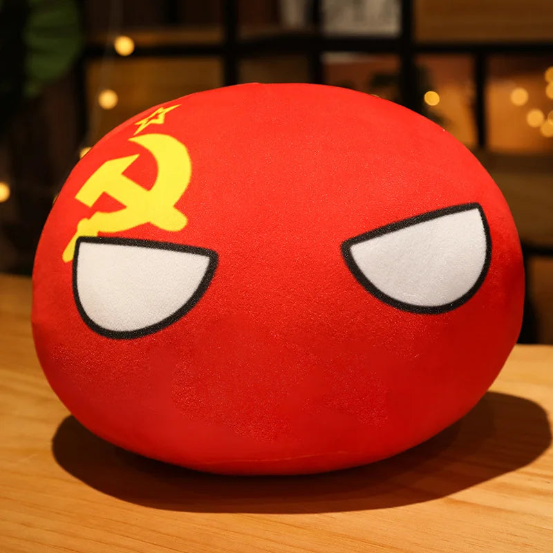 20-40cm Stuffed Polandball Pillow Countryball Japan United Nation Ukraine Switzerland Germany Italy Plush Toy Kawaii Kid's Gifts