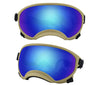 ATUBAN Dog Goggles Anti UV Strong Impact Resistance Adjustable Elastic Puppy Large Breed Dog Goggles Breathable Pet Sunglasses