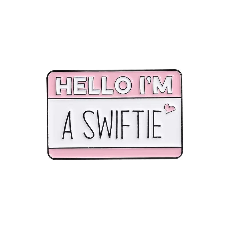 21 Types Wholesale Song Lyrics Enamel Pins Female Pop Singer Brooches Romantic Poetry Lapel Backpack Badge Jewelry Gift for Fans