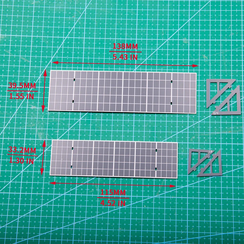 Scale 1:64 1:87 Simulation Solar Energy Model DIY Making Architecture Building Layout for Diorama Can't Generate Electricity 1Pc
