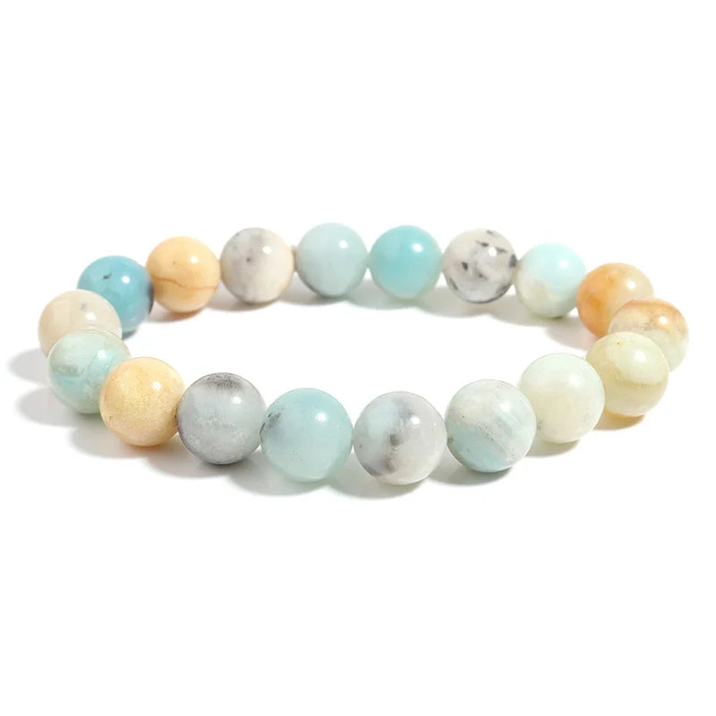 1 Piece Of Depression Healing Crystal Stone Bracelet. Dendritic Agate. Relieves Stress, Enhances Confidence And Eliminates Worry