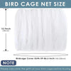 1PC Square round Bird Cage Clothes Cover Splash Proof Mosquito Net Screen Parrot Protection Net Cage Accessory