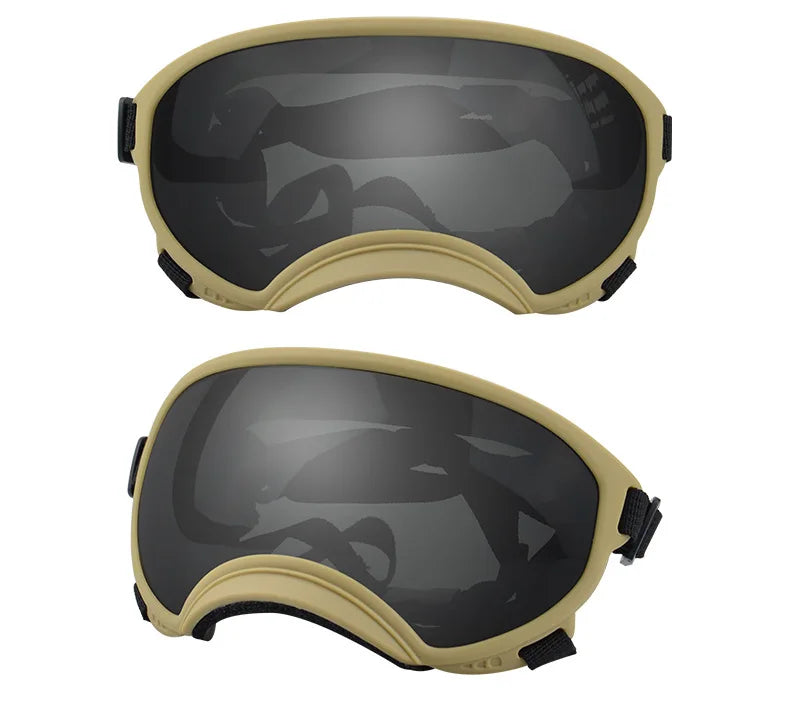 ATUBAN Dog Goggles Anti UV Strong Impact Resistance Adjustable Elastic Puppy Large Breed Dog Goggles Breathable Pet Sunglasses