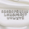 Customized Sparkling Zircon 3D Bubble Letter Name Necklace DIY 26 Initial Letter Necklace Jewelry Gift