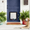 Cat Flap Door with 4 Way Security Lock ABS Plastic Gate Puppy Kitten Safety In/out Dog Cat Flap Door Kit Small Pet Supplies