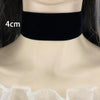 Gothic Black Velvet Choker Necklace – Women’s Tattoo Style Short Neck Collar Jewelry