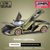 1:18 Lamborghini SIAN FKP 37 sports car Diecast Metal Alloy Model car Sound Light Pull Back Collection Kids Toy Gifts