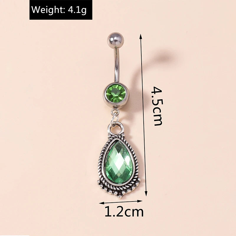 Fashion Fruit Cherry Belly Button Rings Sexy Navel Rings Belly Piercing Body Jewelry for Women Girl Party Holiday Jewelry Gifts
