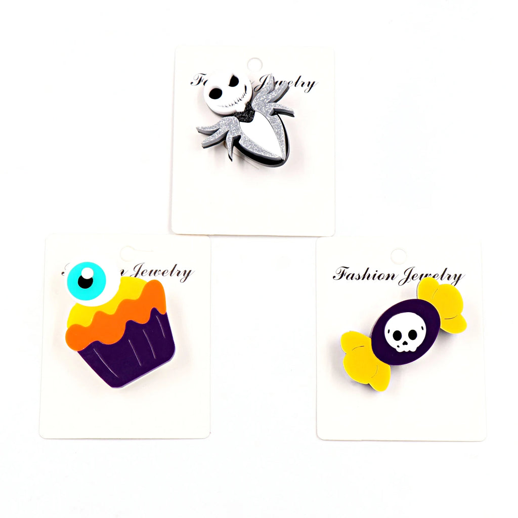 35mm Cute Pear Brooch (Safty Pin) Laser cut Acrylic Jewelry For Baby Girl Gift