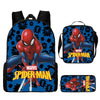 3pcs/set Spider Man Students Backpack Pencil Case Messenger Bag Wear-resistant Lightening Breathable Waterproof Schoolbag