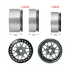 AXSPEED 4Pcs Metal 1.9"/2.2inch Beadlock Wheel Rims 25/35mm for Axial SCX10 Wraith TRX-4 D90 1/10 RC Crawler Car Upgrade Parts