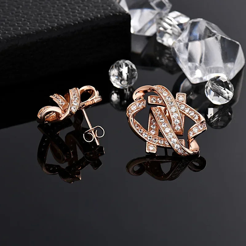 2024 Korean Wave New Park Min ying Same Style Earrings and My Husband Wedding Bar Earrings Light Luxury Silver Needle Earstuds