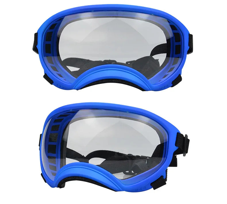 ATUBAN Dog Goggles Anti UV Strong Impact Resistance Adjustable Elastic Puppy Large Breed Dog Goggles Breathable Pet Sunglasses