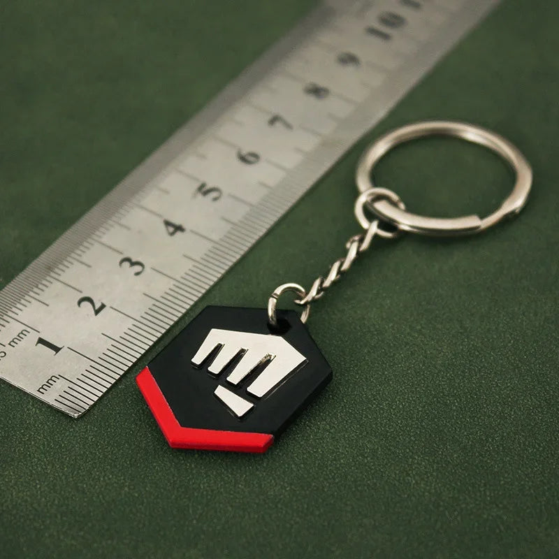 Valorant Game Merch VANDAL 3cm Mini Metal Keychain Ornament Collection Pendent Ornament Decorative Gift for Childrens Toys