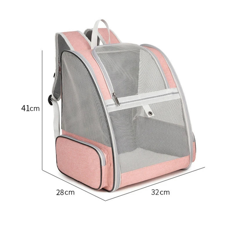 Pet Cat Carrier Bag Outdoor Travel Backpack for Cats Small Dogs Breathable Cat Carrying Bag Suitable for Cats Within 6kg