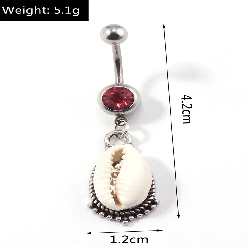 Fashion Fruit Cherry Belly Button Rings Sexy Navel Rings Belly Piercing Body Jewelry for Women Girl Party Holiday Jewelry Gifts