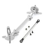Metal Front Axle Steering Assembly Link Pole Linkage Rod No Power for Tamiya 1/14 RC Truck Tractor Car Upgrades Parts