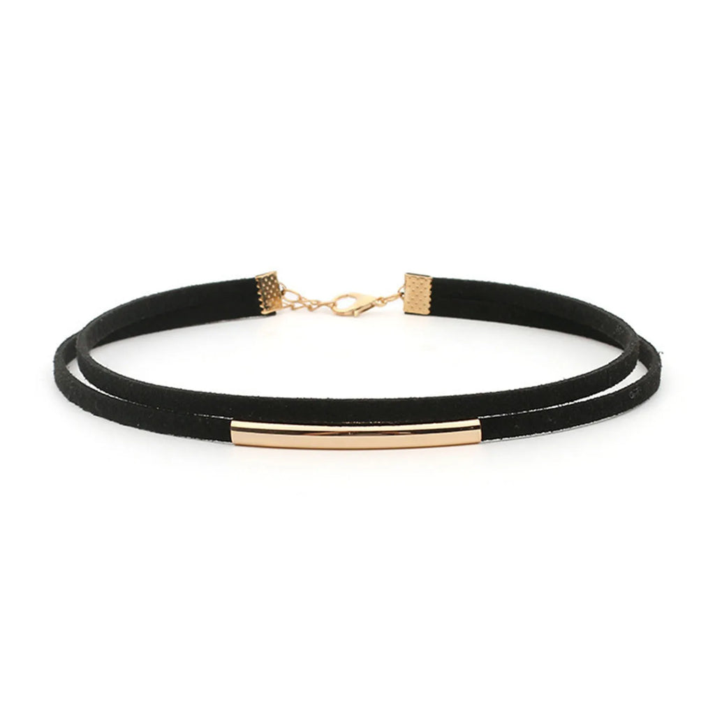 Gothic Black Velvet Choker Necklace – Women’s Tattoo Style Short Neck Collar Jewelry
