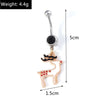 Fashion Fruit Cherry Belly Button Rings Sexy Navel Rings Belly Piercing Body Jewelry for Women Girl Party Holiday Jewelry Gifts