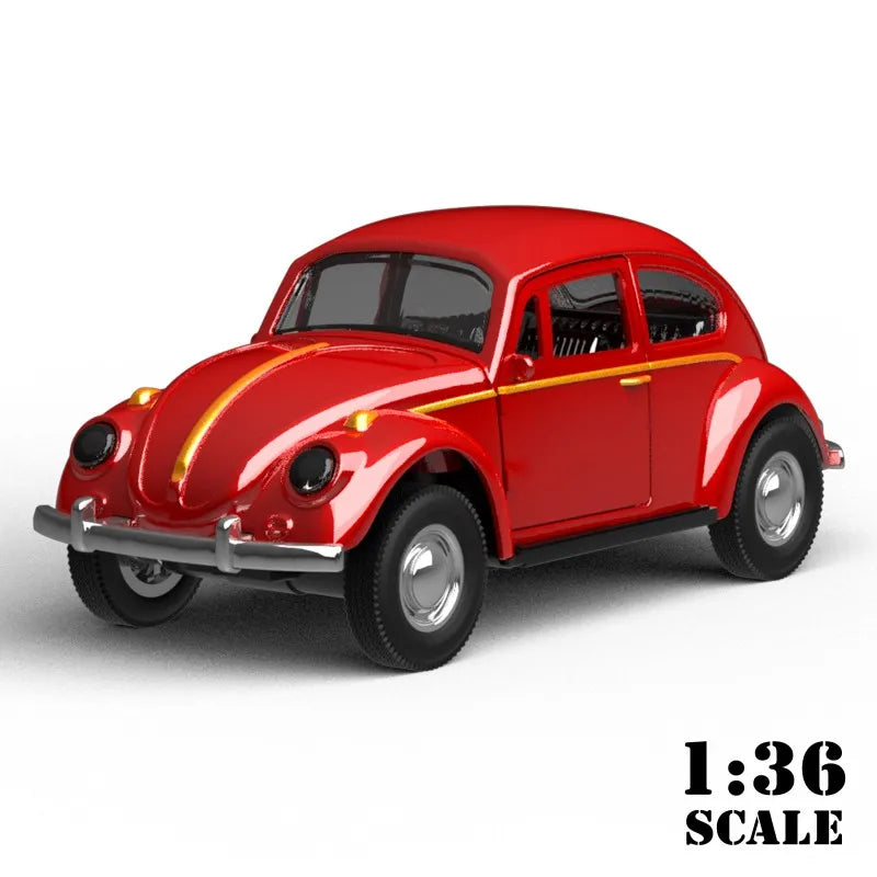 1/36 Scale Diecast Metal Pull Back Action Drives Car Forward Car Model Toy for Gift/Kids