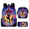 3pcs/set Spider Man Students Backpack Pencil Case Messenger Bag Wear-resistant Lightening Breathable Waterproof Schoolbag