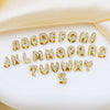 Customized Sparkling Zircon 3D Bubble Letter Name Necklace DIY 26 Initial Letter Necklace Jewelry Gift