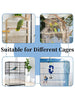 1PC Square round Bird Cage Clothes Cover Splash Proof Mosquito Net Screen Parrot Protection Net Cage Accessory
