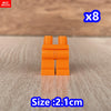 8pcs/lot MOC Bricks Blank Pants legs Body Wear Figure Accessory Assembled Building Blocks Toy Kids Plastic Dolls