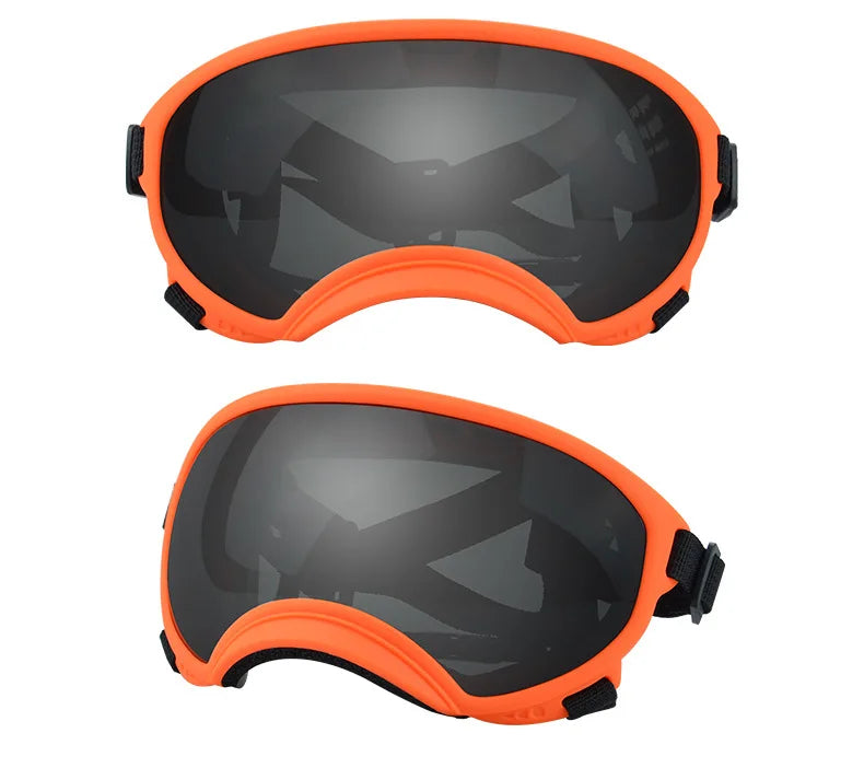 ATUBAN Dog Goggles Anti UV Strong Impact Resistance Adjustable Elastic Puppy Large Breed Dog Goggles Breathable Pet Sunglasses