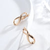 Kinel New 585 Rose Gold Color Long Earrings Women Wedding Unique Creative Fashion Jewelry Hollow Metal Glossy Drop Earrings