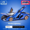 1:18 Lamborghini SIAN FKP 37 sports car Diecast Metal Alloy Model car Sound Light Pull Back Collection Kids Toy Gifts