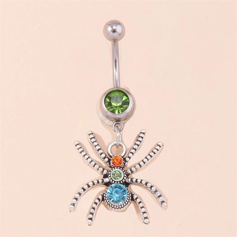 Fashion Fruit Cherry Belly Button Rings Sexy Navel Rings Belly Piercing Body Jewelry for Women Girl Party Holiday Jewelry Gifts