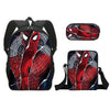 3pcs/set Spider Man Students Backpack Pencil Case Messenger Bag Wear-resistant Lightening Breathable Waterproof Schoolbag