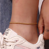 Blingbing Trendy 3mm 3A Zircon Cubic Zirconia Tennis Chain Anklets Leg Bracelets For Woman Stainless Steel Bracelet On the Leg