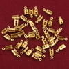 50pcs Stainless Crimp End Beads Caps Leather Cord Clip Tip Fold Crimp Bead Bracelet Connectors for Jewelry Making Bulk Wholesale