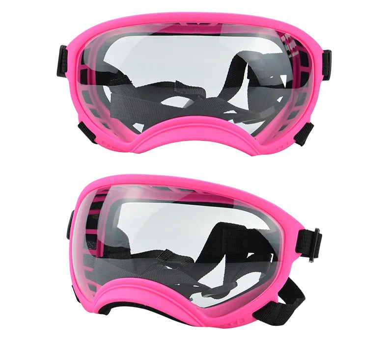 ATUBAN Dog Goggles Anti UV Strong Impact Resistance Adjustable Elastic Puppy Large Breed Dog Goggles Breathable Pet Sunglasses
