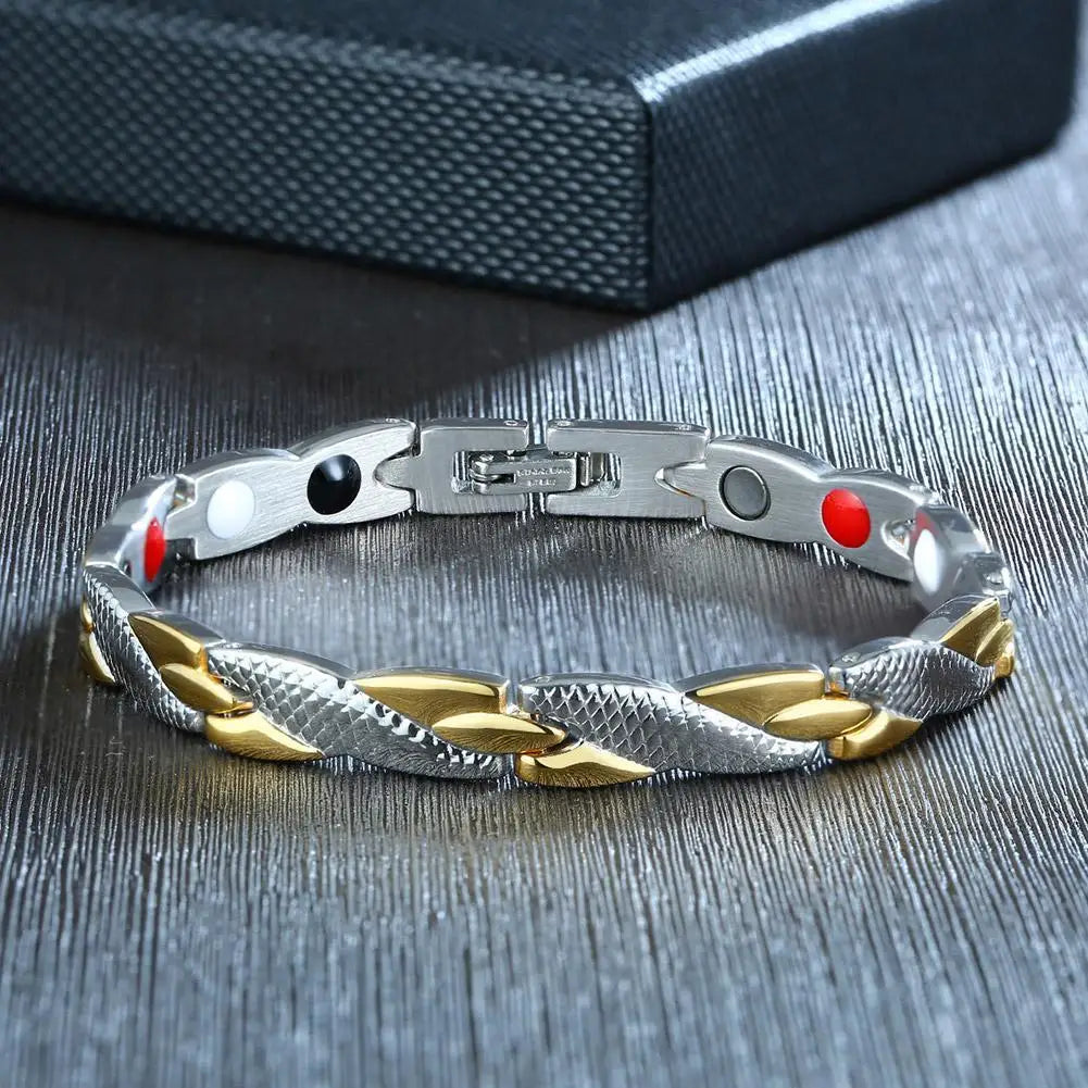 Dragon Pattern Magnetic Therapy Bracelet For Women Power Therapy Magnets Bracelets Bangles For Women Men