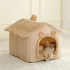Foldable Pet House Removable Washable Cat House Puppy Cave Sofa Pet Bed House for Extra Small Dogs and Small and Medium Cats