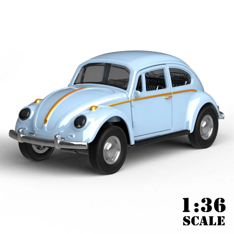 1/36 Scale Diecast Metal Pull Back Action Drives Car Forward Car Model Toy for Gift/Kids