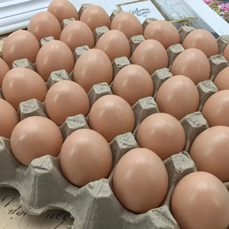 6/12Pcs Plastic Eggs Chicken House Small Fake Eggs Farm Animal Supplies Cages Accessories Guide Chicken Nest Egg Painting