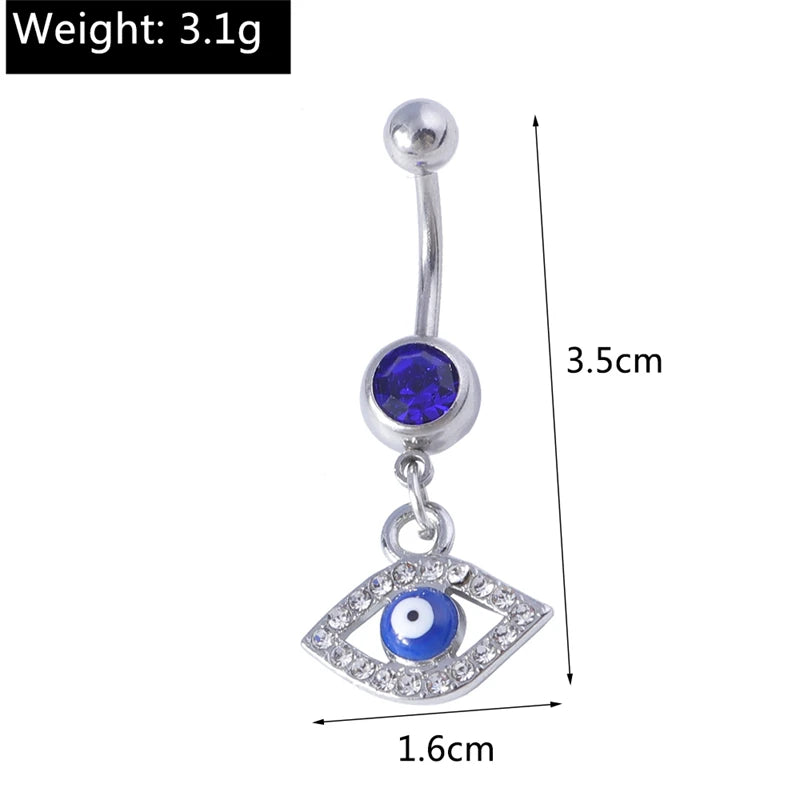 Fashion Fruit Cherry Belly Button Rings Sexy Navel Rings Belly Piercing Body Jewelry for Women Girl Party Holiday Jewelry Gifts
