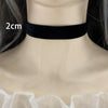 Gothic Black Velvet Choker Necklace – Women’s Tattoo Style Short Neck Collar Jewelry