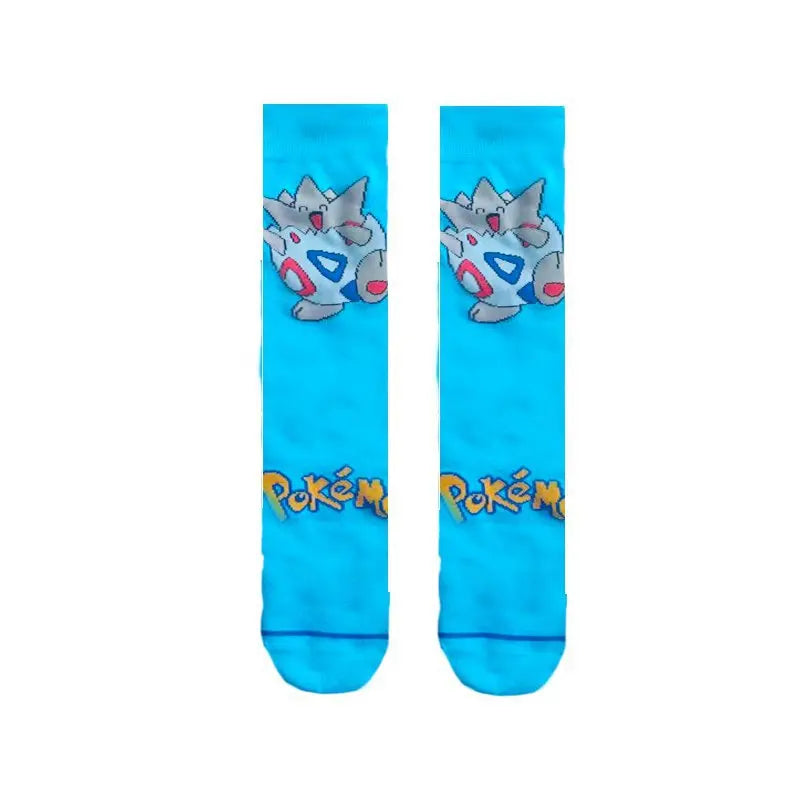 New 1 pair of Bandai cartoon men's and women's socks cartoon personality skateboard socks anime mid tube cotton neutral socks