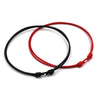 Rope Anklet for Men & Women – Adjustable Black & Red Summer Barefoot Bracelet Jewelry