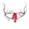 Unique Branch Headband with Pendant Christmas Headpiece Ethnic Forehead Jewelry for Women Prom Party