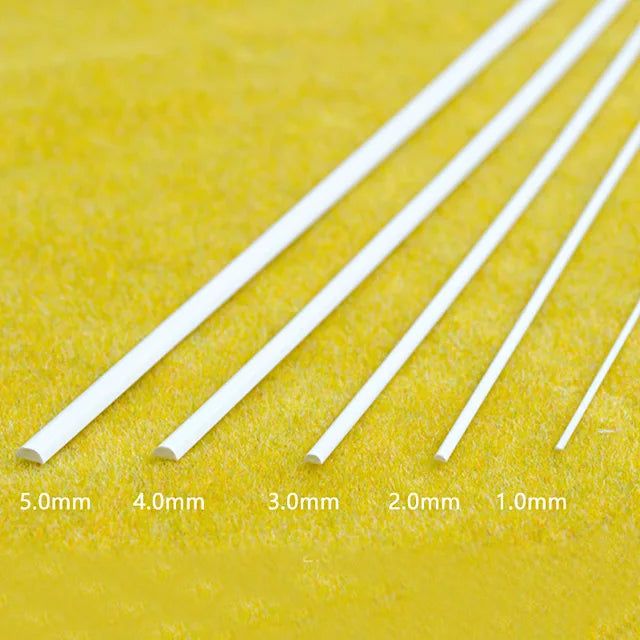 10pcs DIY handmade plastic rod 2mm-10mm Length 25CM ABS hollow solid rod Materials Building Handmade Sand Table Diorama