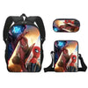 3pcs/set Spider Man Students Backpack Pencil Case Messenger Bag Wear-resistant Lightening Breathable Waterproof Schoolbag